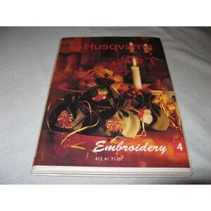 Husqvarna Sweden Viking Embroidery Design Card #4 with Card, Overlay & Booklet
